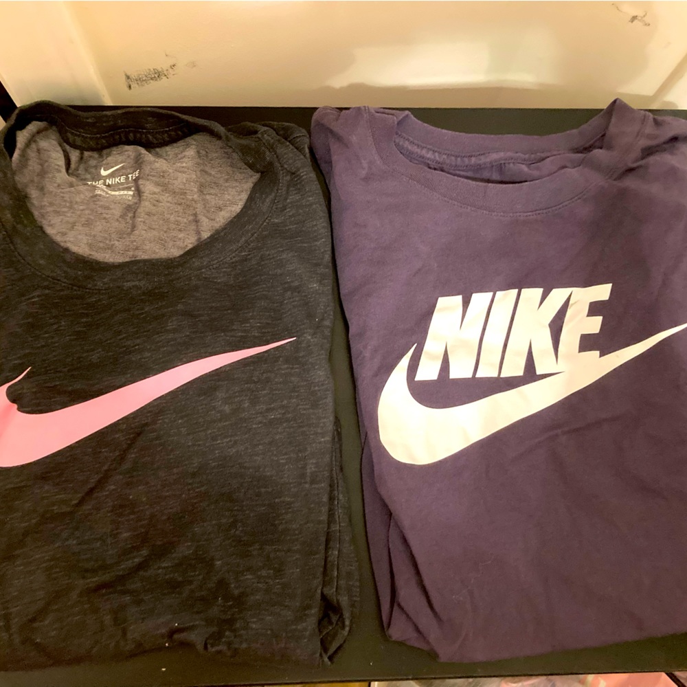 LOTUS BOSS SHINE: TWO size L gently used Women’s Nike shirts